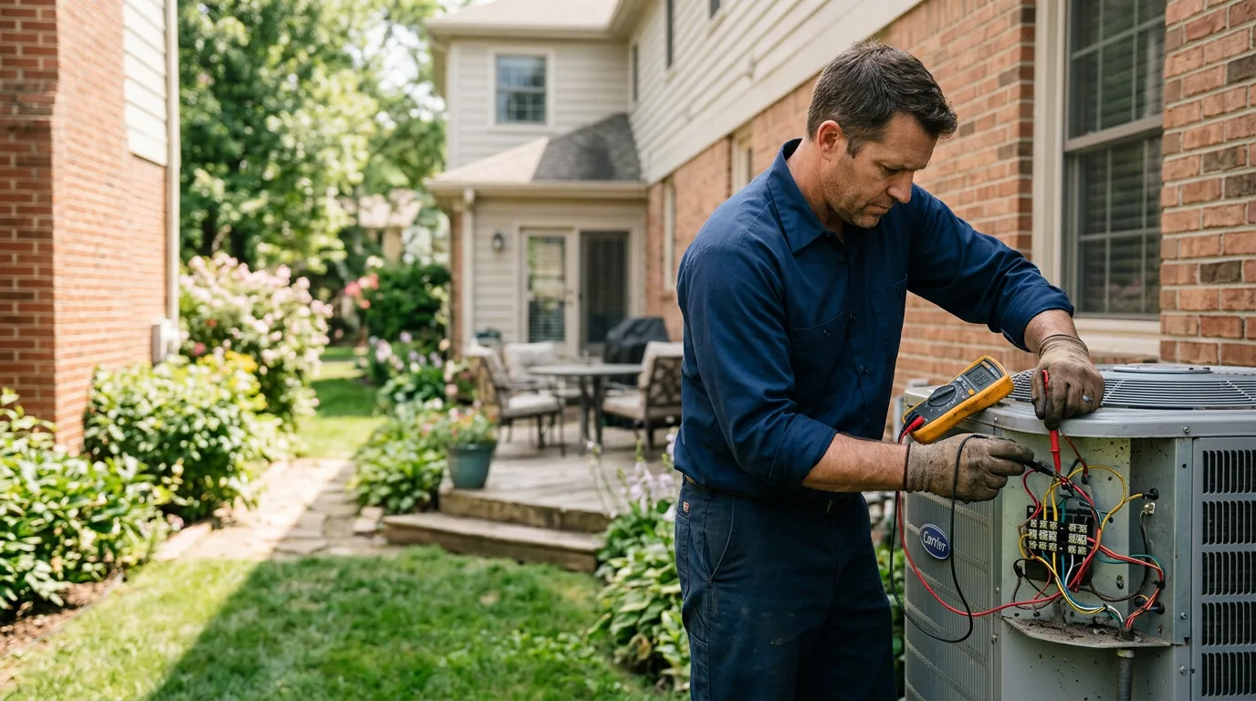 HVAC technician working near Horntown, VA